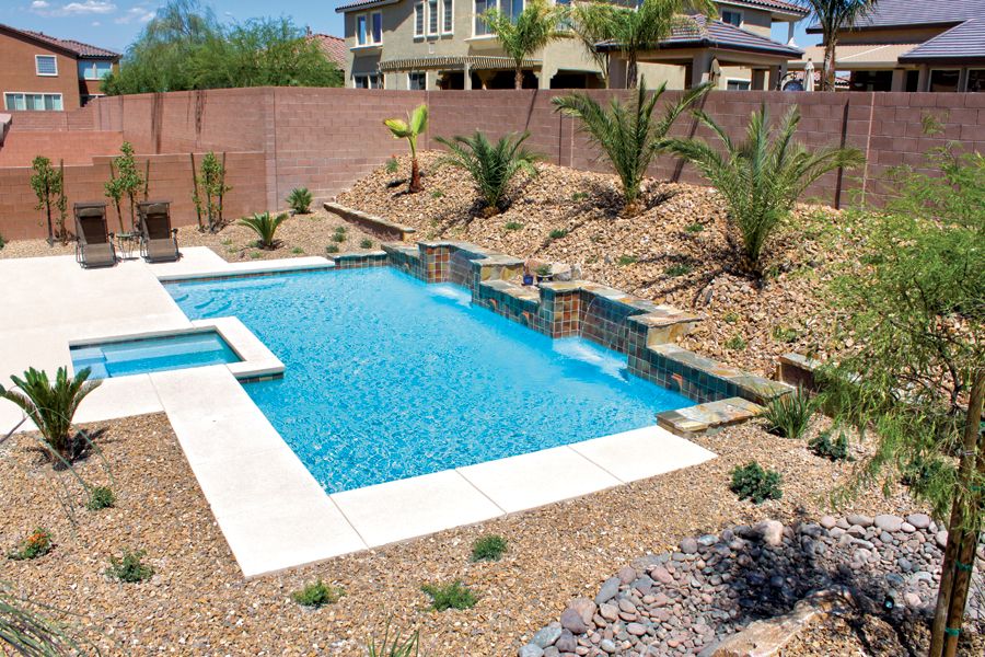 Cave Creek pool tile waterline swimming pool builders cave creek