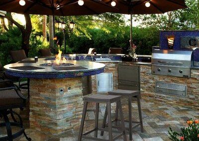 outdoor kitchen